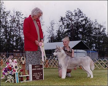 Best Junior Handler Cook Inlet Kennel Club 1999