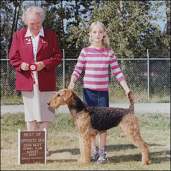 Rachel Edwards-Best Opposite Sex-Cook Inlet Kennel Club-August 2004